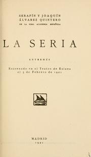 Cover of: La seria: entremés