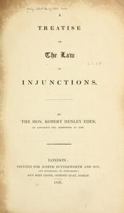 Cover of: A treatise on the law of injunctions