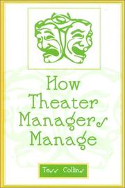 Cover of: How Theater Managers Manage