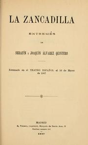 Cover of: La zancadilla by Serafín Álvarez Quintero