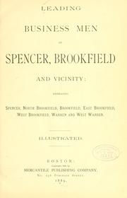 Leading business men of Spencer, Brookfield and vicinity