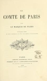 Cover of: Le comte de Paris by Robert de Flers