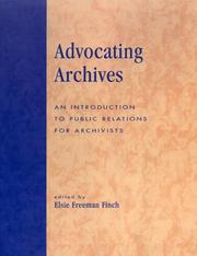 Cover of: Advocating Archives | Elsie Freeman Finch