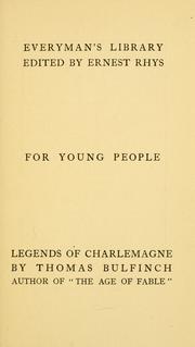 Cover of: Legends of Charlemagne by Thomas Bulfinch