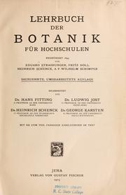 Cover of: Lehrbuch der Botanik für Hochschulen