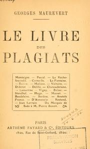 Cover of: Le livre des plagiats. by Georges Maurevert