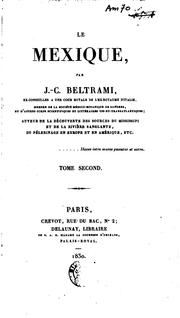 Cover of: Le Mexique by Giacomo Costantino Beltrami