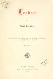 Cover of: Lenbach.: [Liebhaber-Ausg.]
