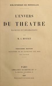 Cover of: L' envers du théâtre: machines et décorations