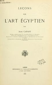 Cover of: Leçons sur l'art égyptien by Alexandre Moret