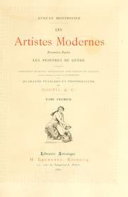 Les artistes modernes by Eugène Montrosier