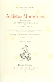 Cover of: Les artistes modernes by Eugène Montrosier, Eugène Montrosier