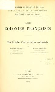 Cover of: Les colonies françaises by J. Rambosson