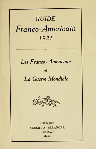 Les franco-americains et la guerre mondiale. by 