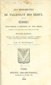 Cover of: Les historiettes by Gédéon Tallemant des Réaux