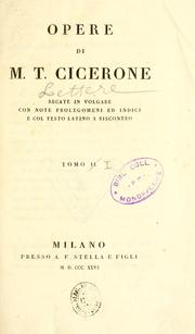 Cover of: Lettere di M.T. Cicerone disposte secondo l'ordine de' tempi by Cicero