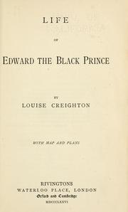 Cover of: Life of Edward the Black Prince