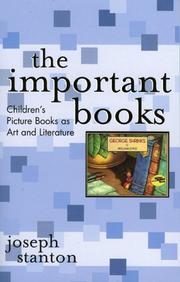 Cover of: The Important Books by Joseph Stanton