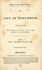 Cover of: The life of Mohammed: founder of the religion of Islam, and of the empire of the Saracens.
