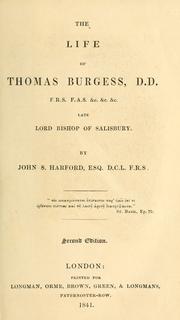 Cover of: The life of Thomas Burgess. by John S. Harford