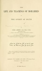 Cover of: life and teachings of Mohammed, or, The spirit of Islam