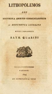 Cover of: Lithopolemos, seu, Historiola abortus commentariorum in Monumenta literata Musei borbonici