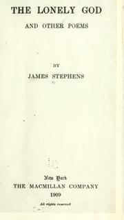 Cover of: The lonely God by James Stephens