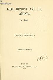 Cover of: Lord Ormont and his Aminta by George Meredith, George Meredith