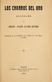 Cover of: Los chorros del oro: entremés