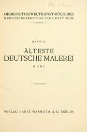 Cover of: Älteste deutsche malerei