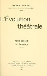 Cover of: ©volution th©©Øtrale.