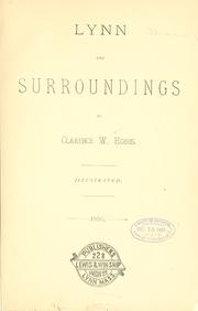 Cover of: Lynn and the surroundings