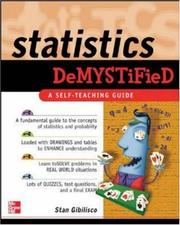 Cover of: Statistics demystified