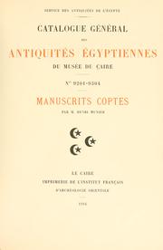 Cover of: Manuscrits coptes
