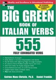 Cover of: The Big Green Book of Italian Verbs