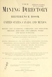 Cover of: The Mining directory and reference book of the United States, Canada and Mexico by 