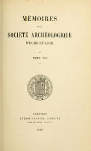 Mémoires by Société archéologique d'Eure-et-Loir, Chartres