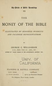 The money of the Bible by George Charles Williamson