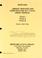 Cover of: Montana Library and Services Construction (LSCA) grant manual