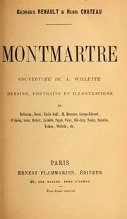 Cover of: Montmartre [par] Georges Renault et Henri Château.