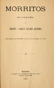 Cover of: Morritos: entremés