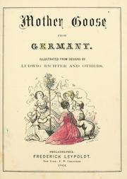 Cover of: Mother Goose from Germany.