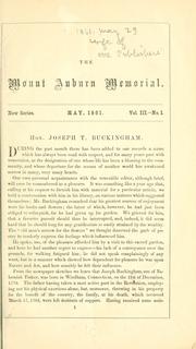 Cover of: The Mount Auburn memorial