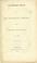 Cover of: Mr. Webster's speech on the President's protest: delivered in the Senate of the United States, May 7, 1834.