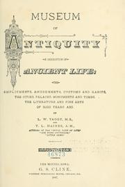 Cover of: Museum of antiquity | L. W. Yaggy