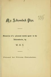 Cover of: My Adirondack pipe. by 