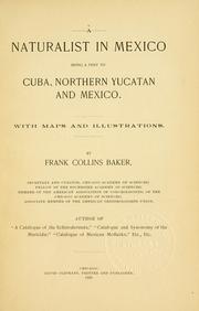 Cover of: A naturalist in Mexico by Frank Collins Baker