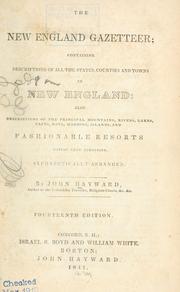 Cover of: The New England gazetteer by Hayward, John