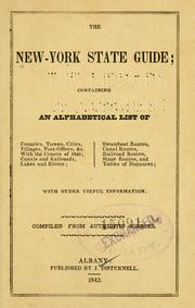 Cover of: The New-York state guide by 