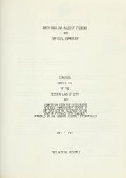 Cover of: North Carolina rules of evidence and official commentary.